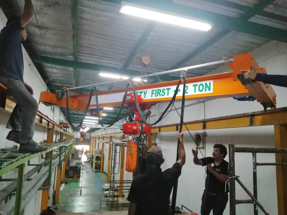 ทีมงาน KP Factory Crane เข้าติดตั้งงาน